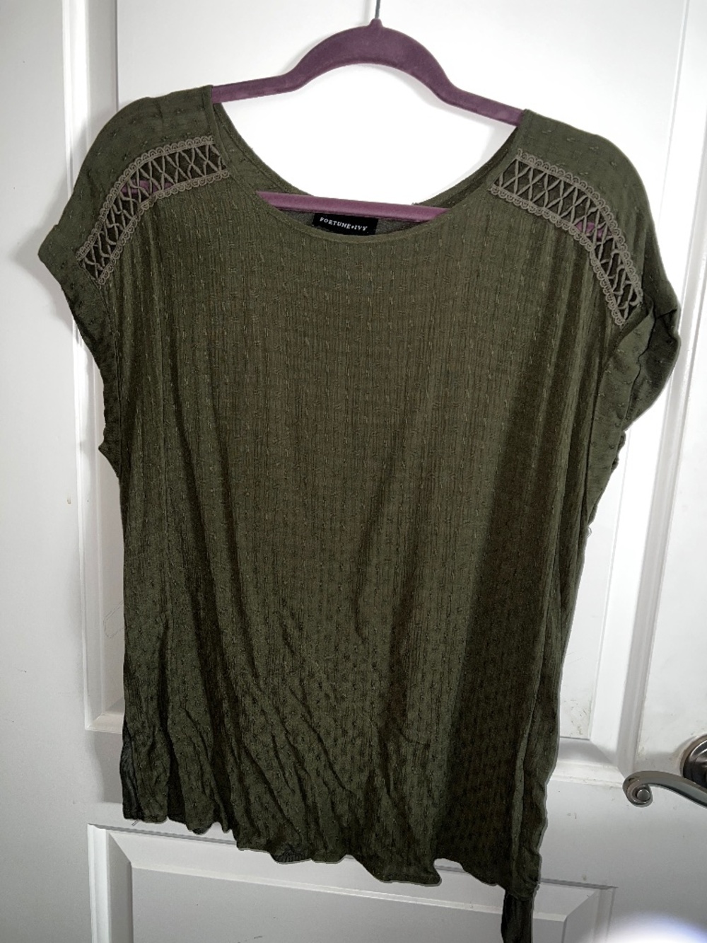 Fortune + Ivy cap sleeve top